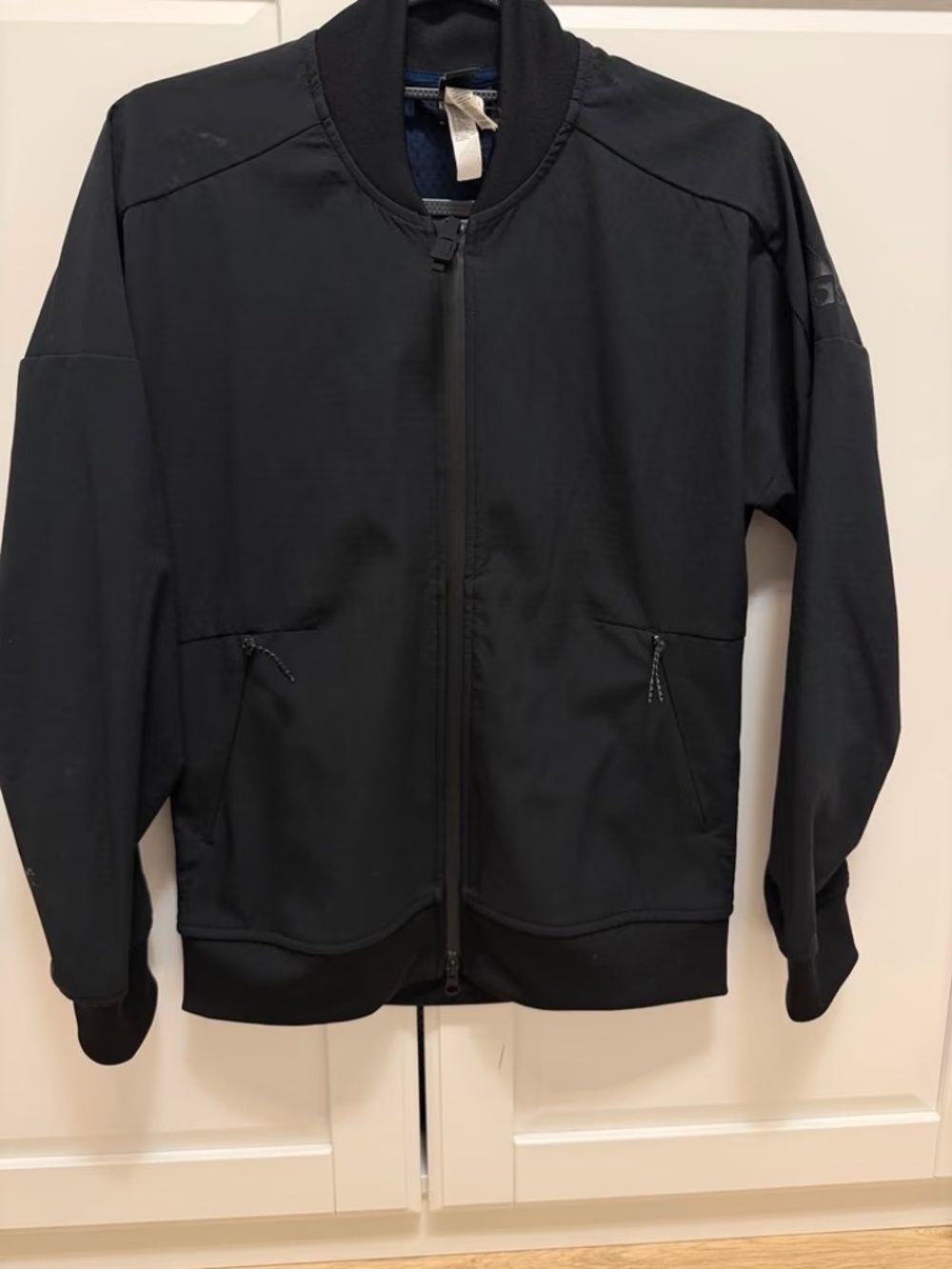 Adidas Bomber Jacket — Black, Size S